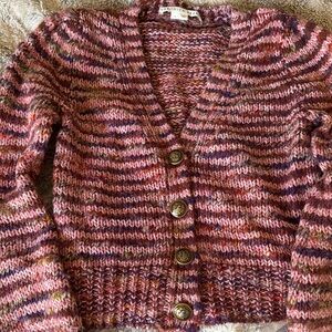 Veronica Beard Multicolor Striped Cardigan